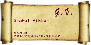 Grafel Viktor névjegykártya
